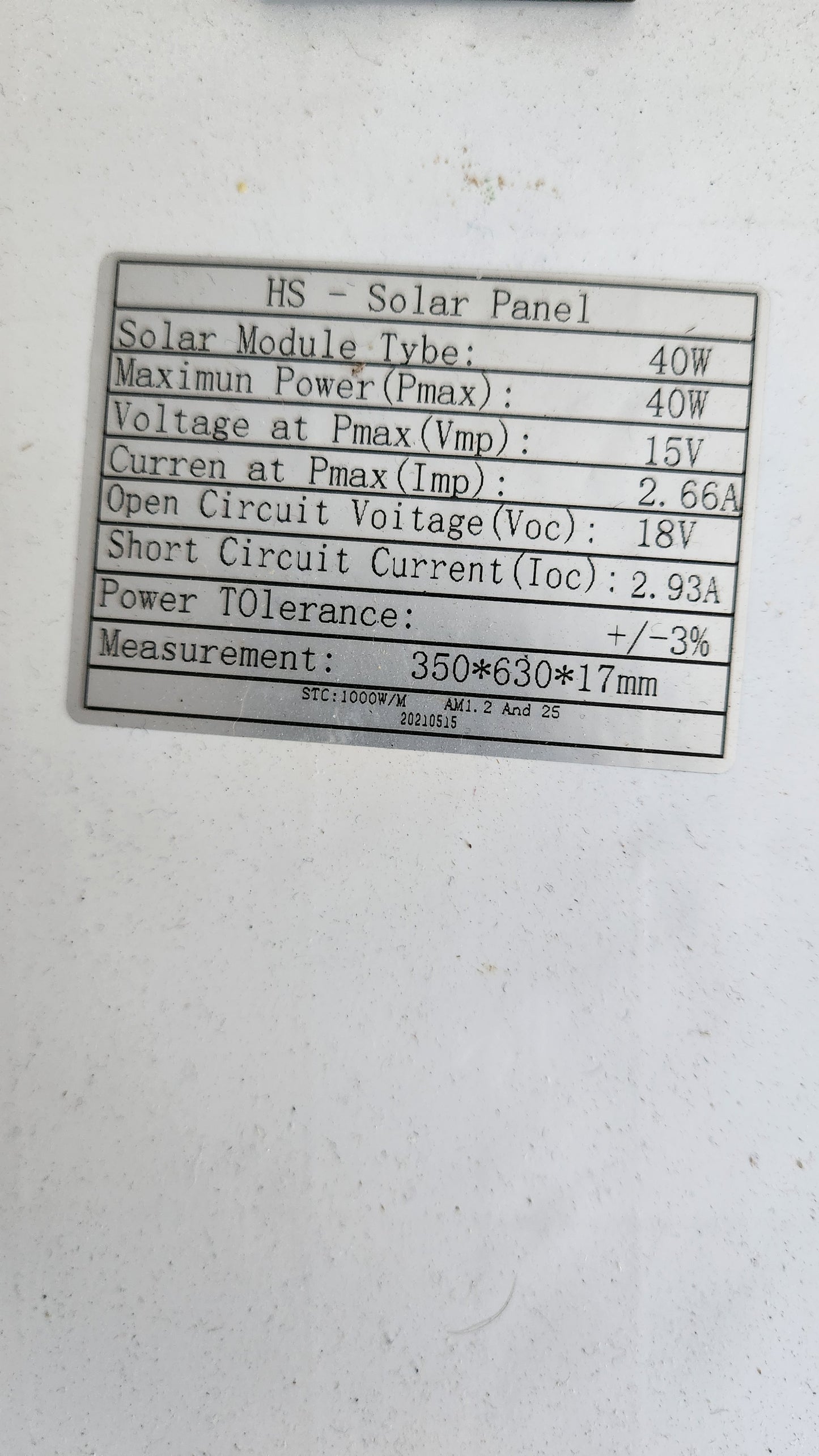 Solar Panel 40w