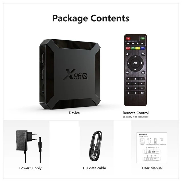 Smart Tv Box Itv Android 10.0 X96Q (2G/16G)