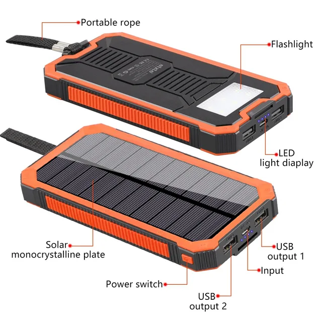 Solar Powerbank 30000mah