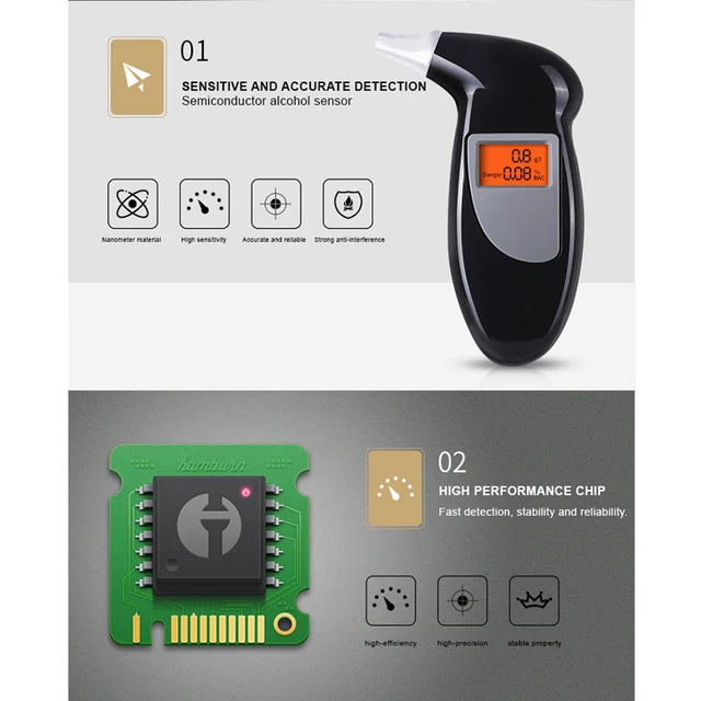 High Sensitivity Alcohol Tester ប្រដាប់វាស់ជាតិអាកុល