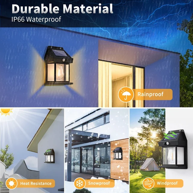 Light Garden Decoration Solar Lights Outdoor Wall Lights