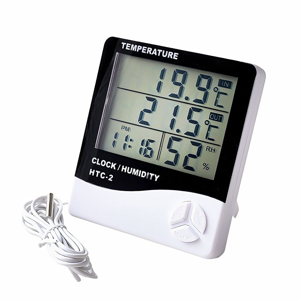 LCD Electronic Digital Temperature Humidity Meter 2meter cable