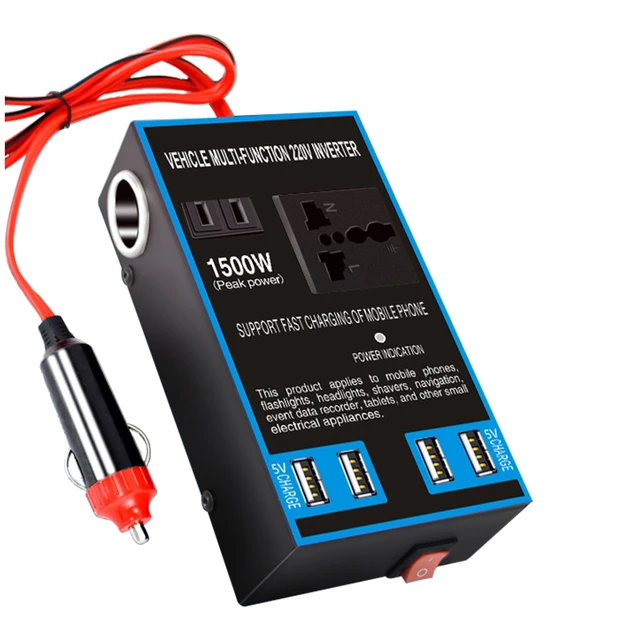 Car Power Inverter ប្រើបានសំរាកសាកថ្មទូរស័ព្ទ ឬកុំព្យូទ័រ