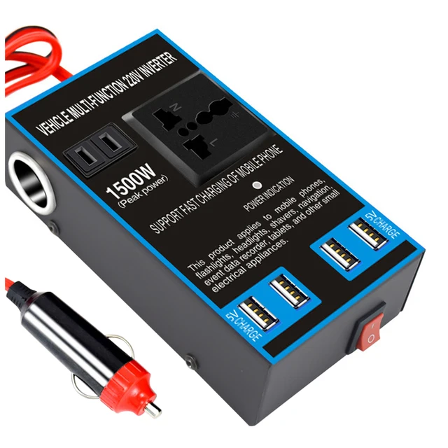 Car Power Inverter ប្រើបានសំរាកសាកថ្មទូរស័ព្ទ ឬកុំព្យូទ័រ