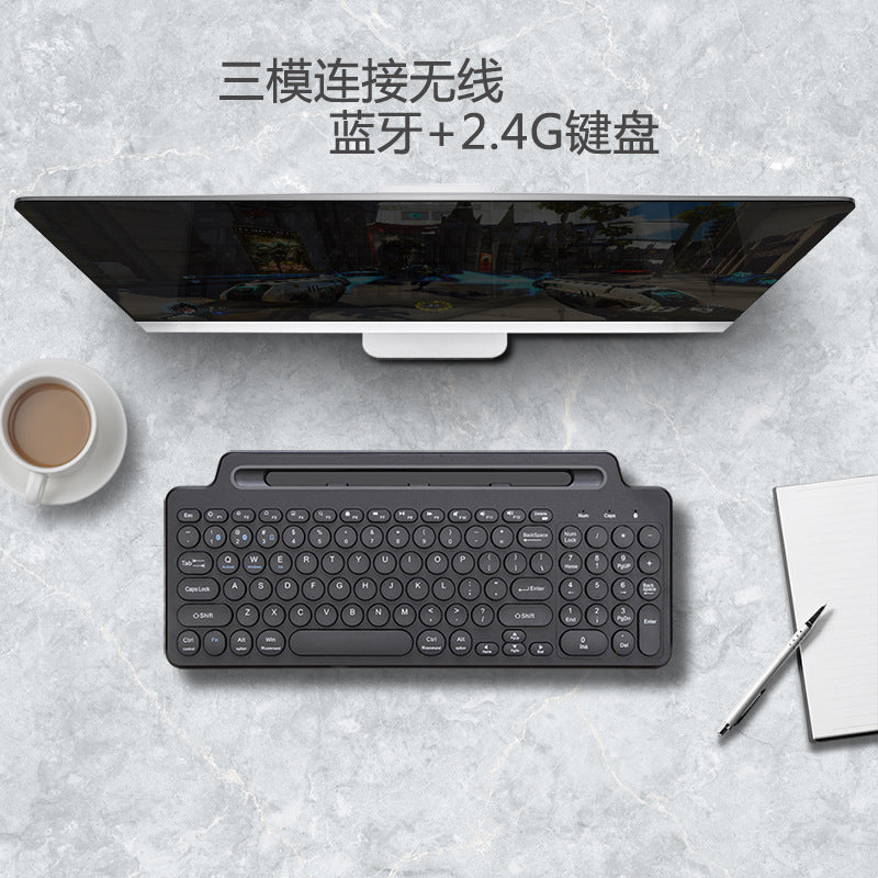 Portable Bluetooth Keyboard Multi Connection