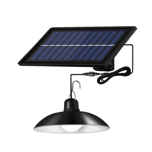 Outdoor Lamp with Solar panel 1 lamp ខ្សែ10m