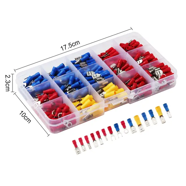 280PCS Wire Crimp Connectors Spade Kit Set