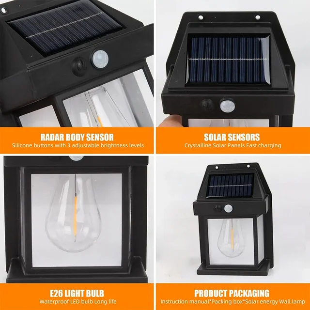 Light Garden Decoration Solar Lights Outdoor Wall Lights