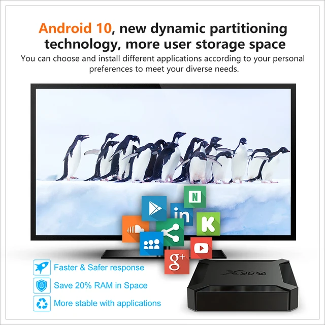 Smart Tv Box Itv Android 10.0 X96Q (2G/16G)