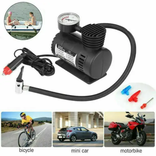 ម៉ាស៊ីនសប់កង់ 12V Portable Air Compressor Electric Pump ABS