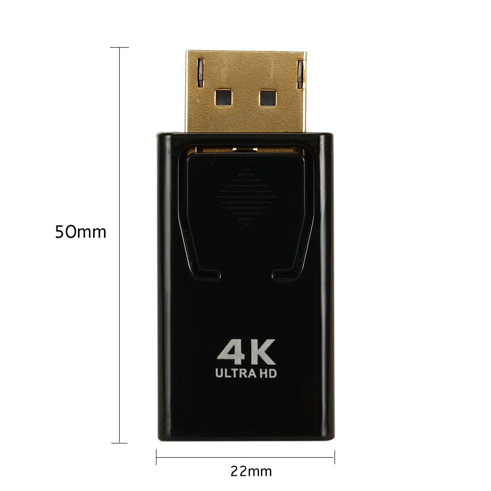 4K UHD DisplayPort to HDMI Adapter Male to Female DP to hdmi Adapter Converter with Audio