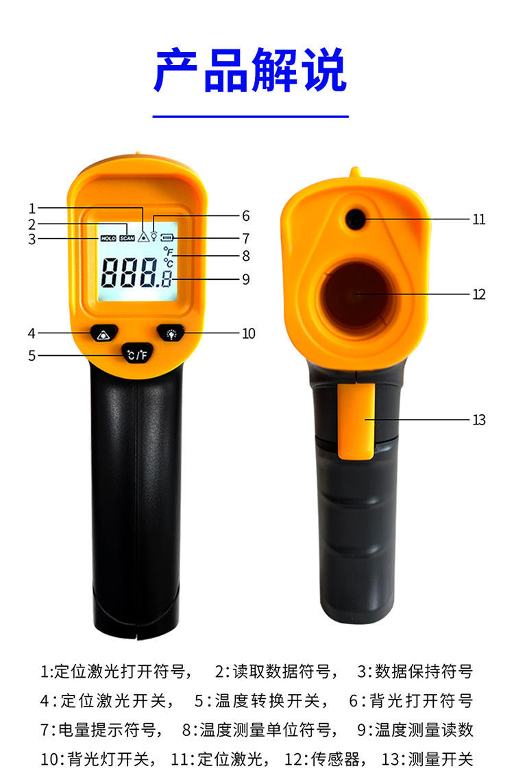 Thermometer temperature gun