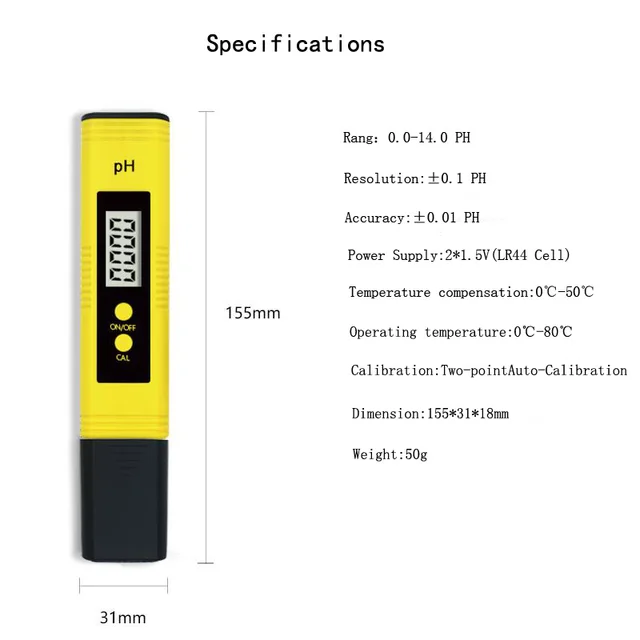 Water pH meter