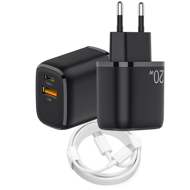 Phone Fast Charger 20W with TypeC Cable