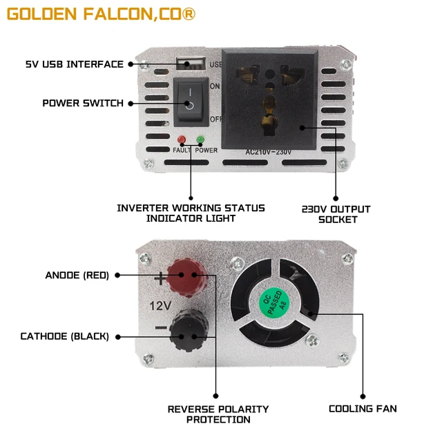 Battery Inverter 12v to AC 220V (1500W)