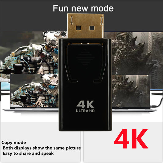 4K UHD DisplayPort to HDMI Adapter Male to Female DP to hdmi Adapter Converter with Audio