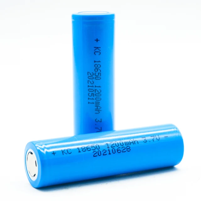 18650 battery 1200mAh rechargeable lithium 3.7V