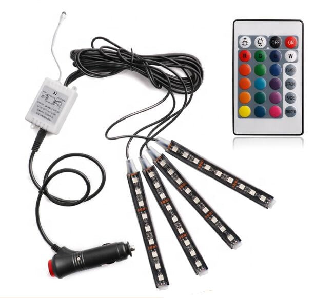 Car decoration light LED colorful one for four cars control box