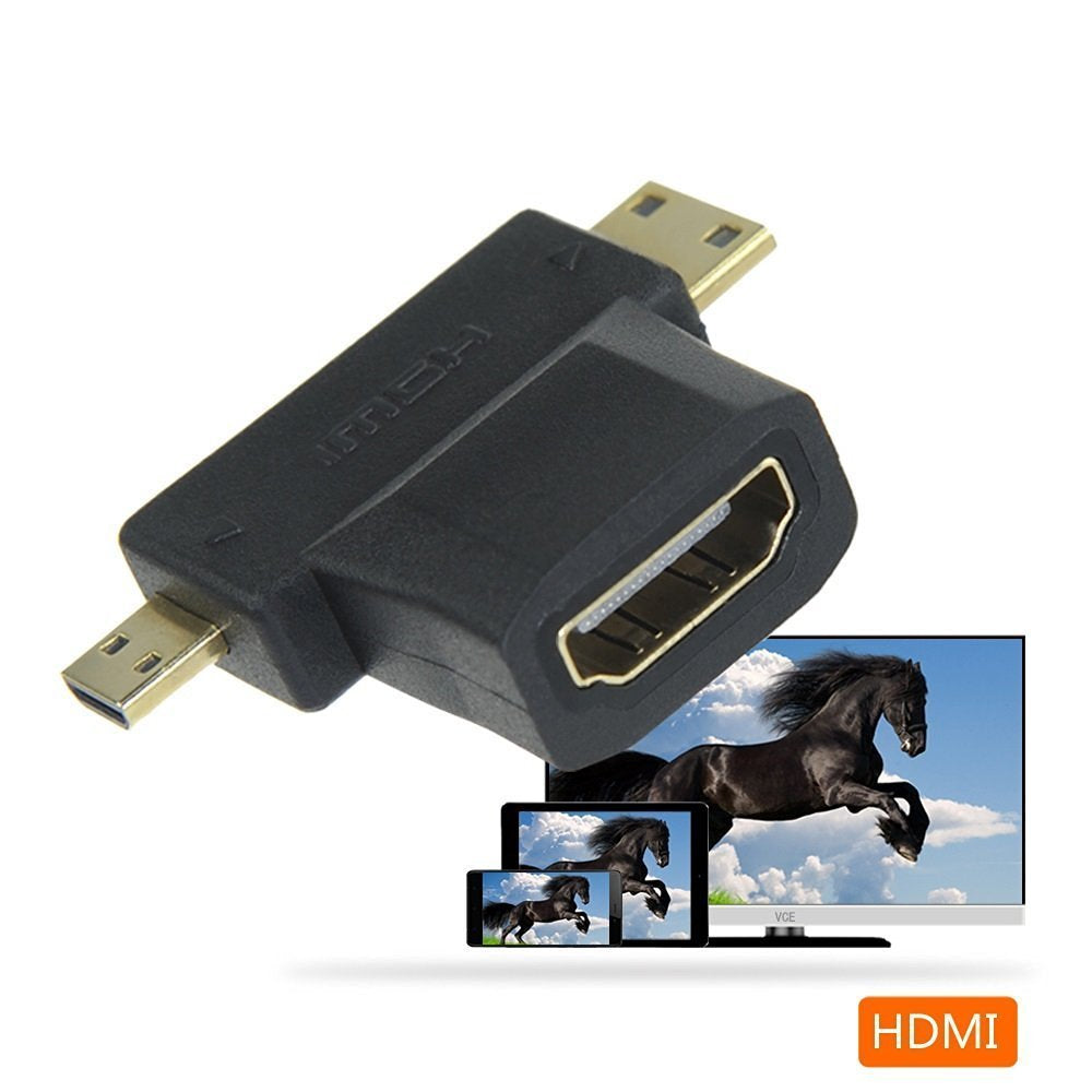 3 in 1 hdmi to mini hdmi micro hdmi adapter connector