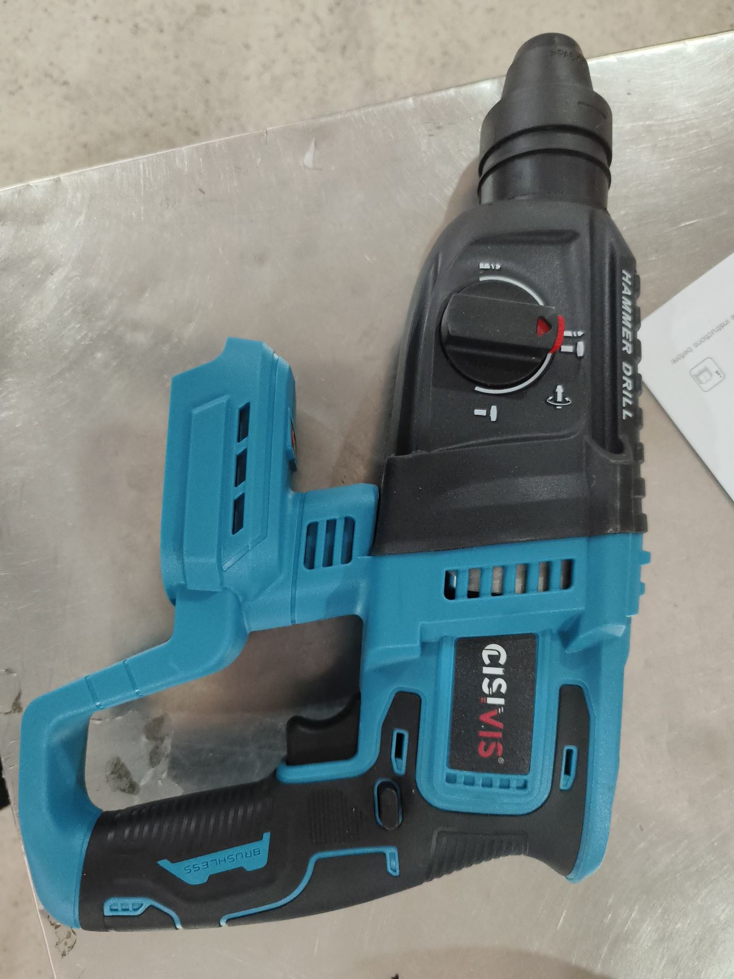 ម៉ាស៊ីនខួងប្រើថ្ម / Rechargeable Electric Hammer Impact Drill Cordless Power Tools