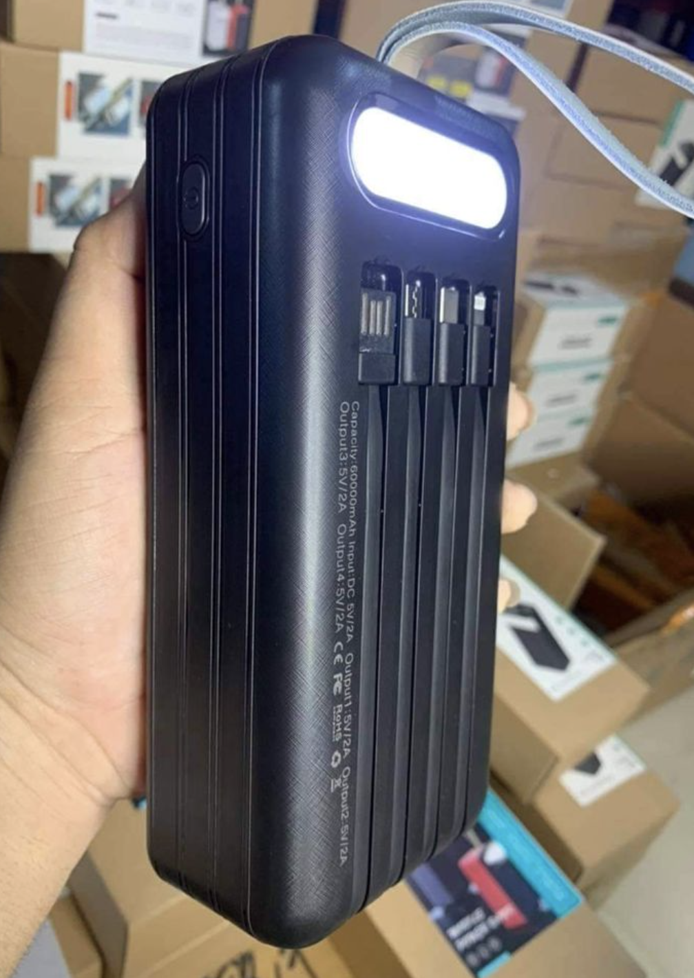 PowerBank 50000mAh 4cable