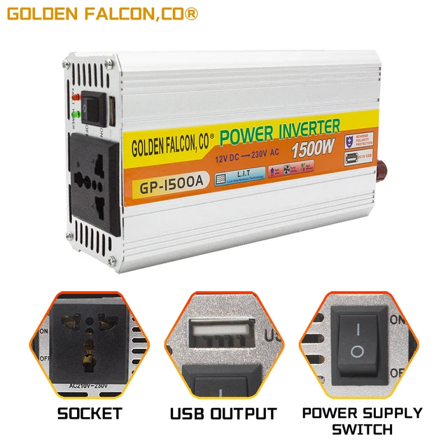 Battery Inverter 12v to AC 220V (1500W)