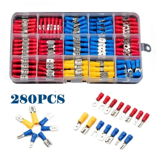 280PCS Wire Crimp Connectors Spade Kit Set